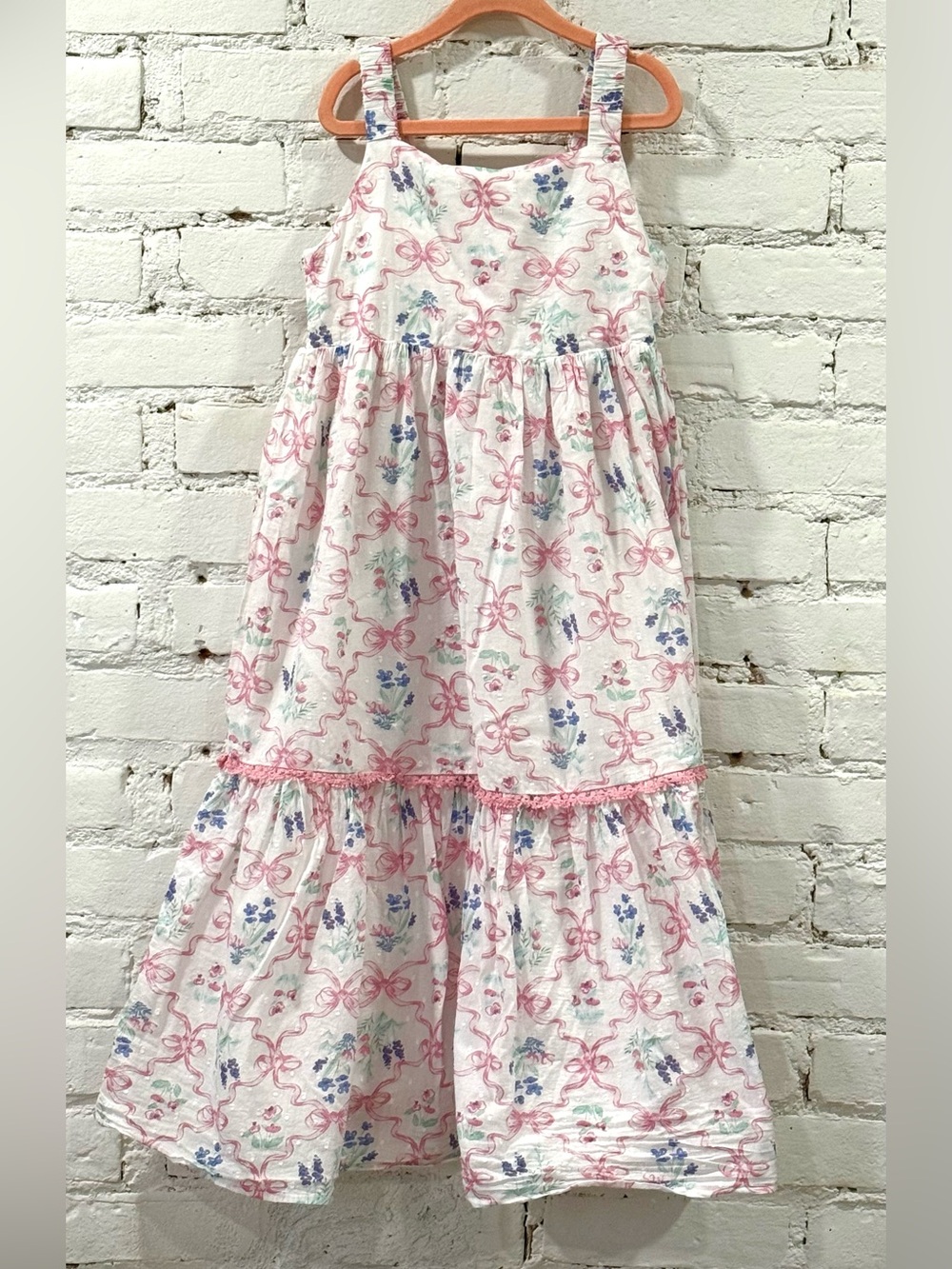 Isaac Mizrahi Floral Girls Size 8 Cotton Dress Like New